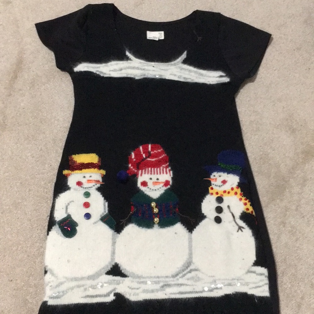 Urban Outfitters ugly Christmas sweater mini dress